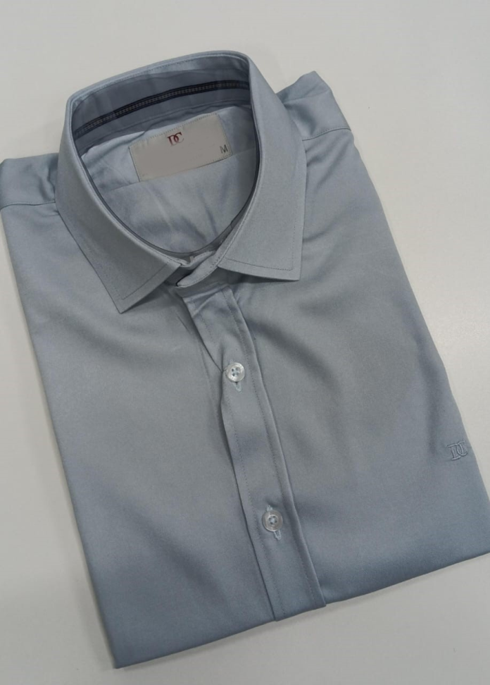 Camisa Tencel Slim Manga Curta - #6