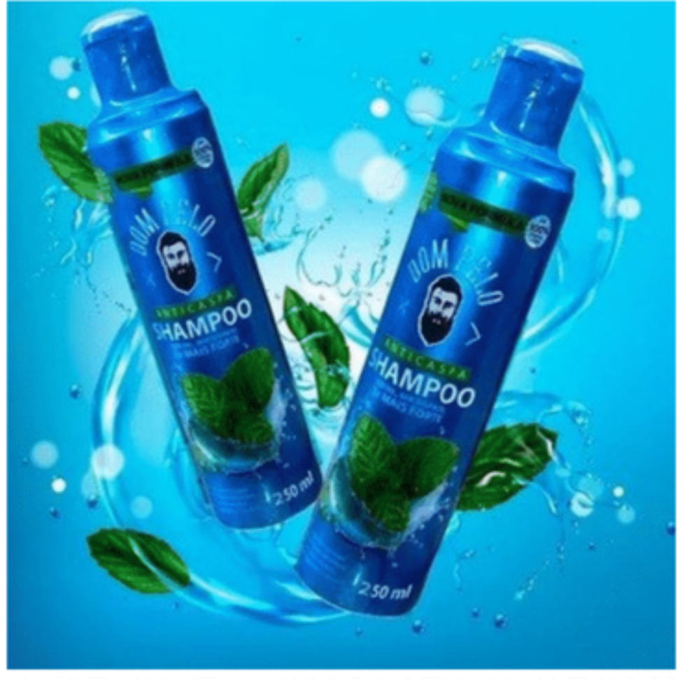 Shampoo Anti Caspas 3x1 Barba Cabelo E Bigode Masculino
