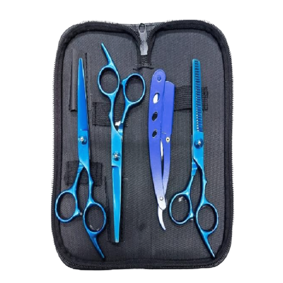 KIT TESOURAS PARAFUSO AZUL COMPLETO 6.0 (AÇO 410)