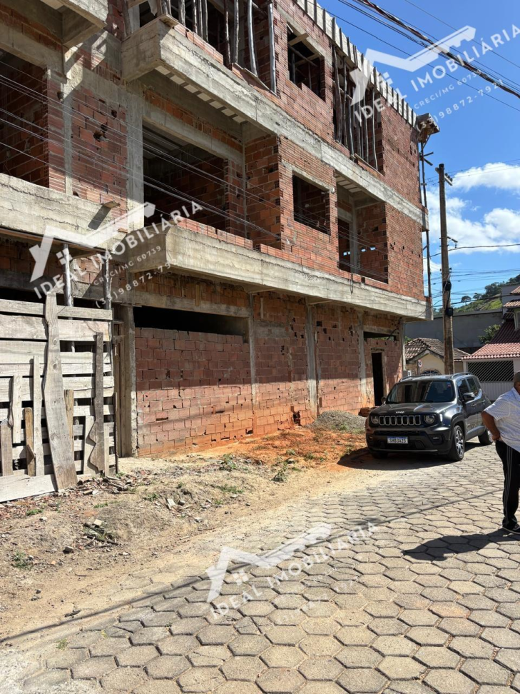 imovel a venda com dois ponto comeciais e 6 apartamentos com sala cozinha dois quartos um quato com suite e banheiro social. construção ainda sem acabamento - #14