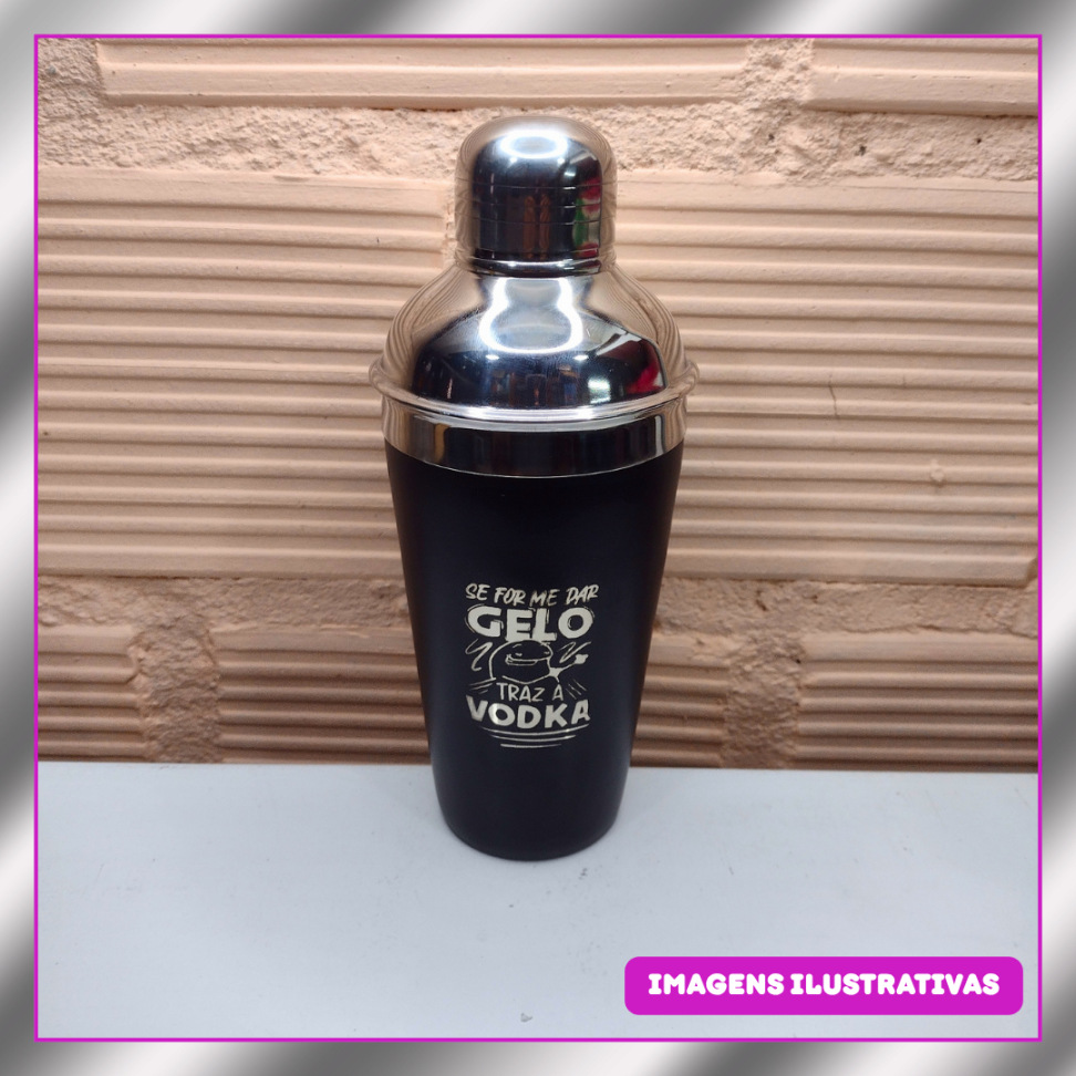 COQUETELEIRA 500ML INOX (GRAVAÇÃO LASER)