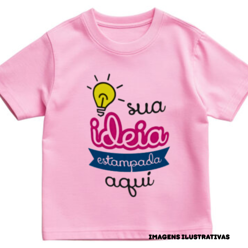 CAMISETAS ADULTA  ROSA BB  POLIESTER MANGA CURTA GOLA REDONDA - #2