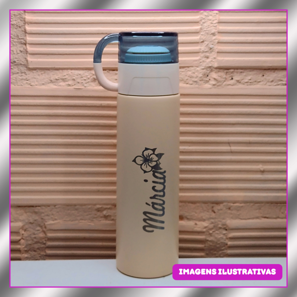 GARRAFA 500ML TERMICA INOX (GRAVAÇÃO LASER)