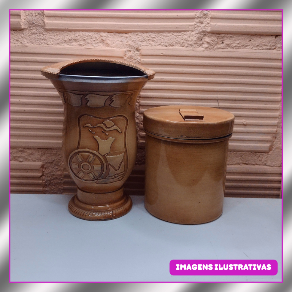 KIT 2 PEÇAS CUIA + POTE ERVA  (S/PERSONALIZAÇÃO) - #3