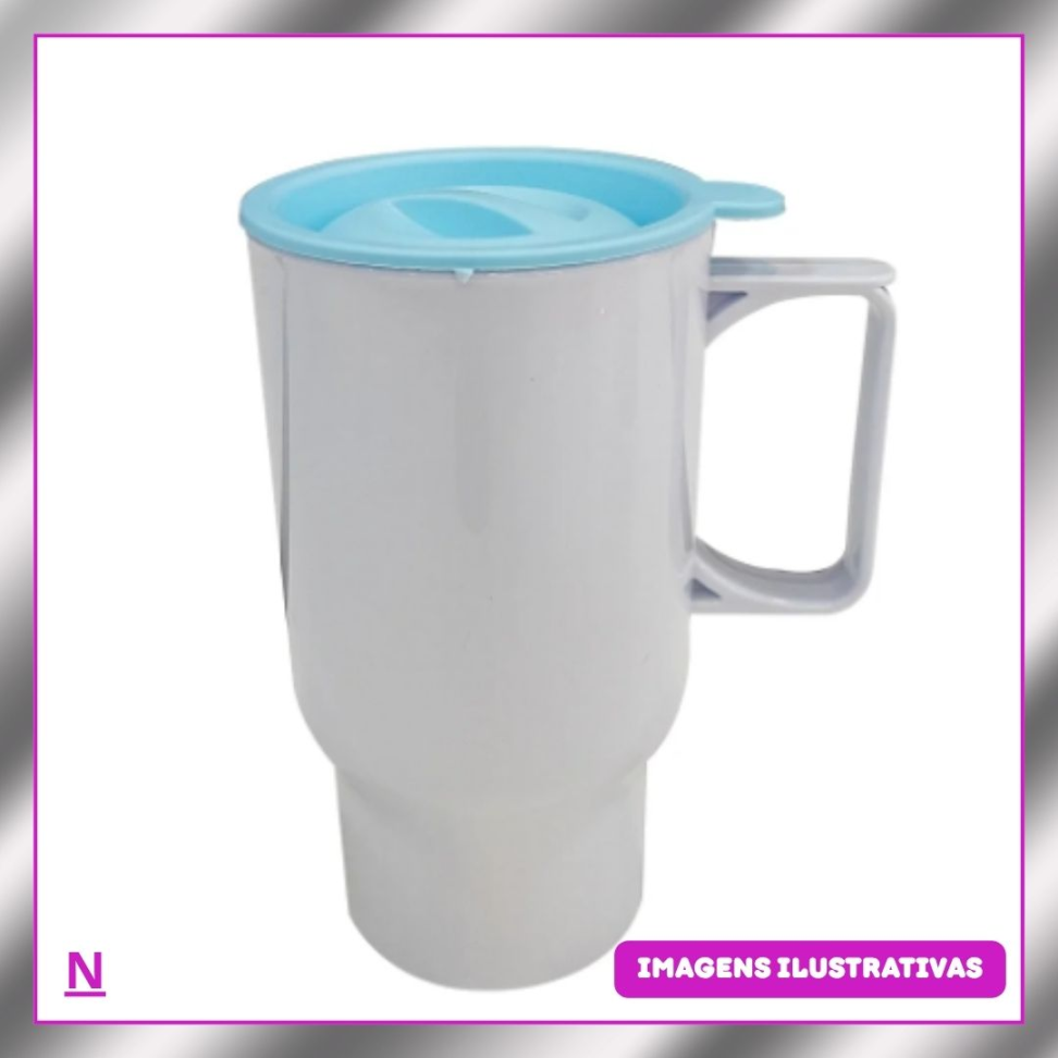 CANECA VEICULAR COM ALÇA QUADRADA 450ML (TRANSFER LASER PRO) - #4