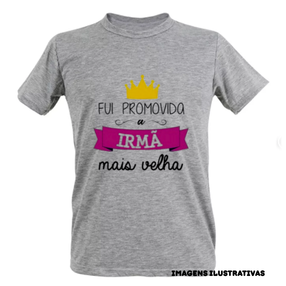 CAMISETAS INFANTIL CINZA MESCLA POLIESTER MANGA CURTA GOLA REDONDA - #3