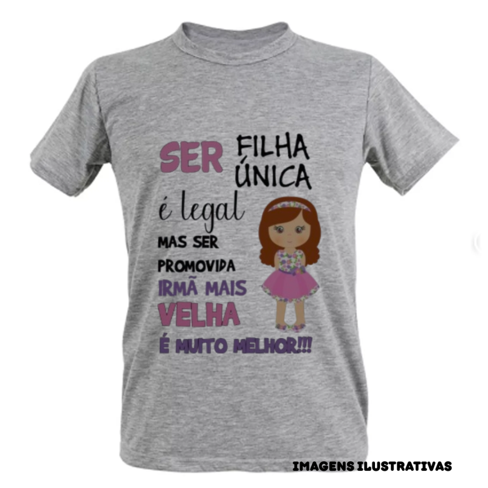 CAMISETAS INFANTIL CINZA MESCLA POLIESTER MANGA CURTA GOLA REDONDA - #5
