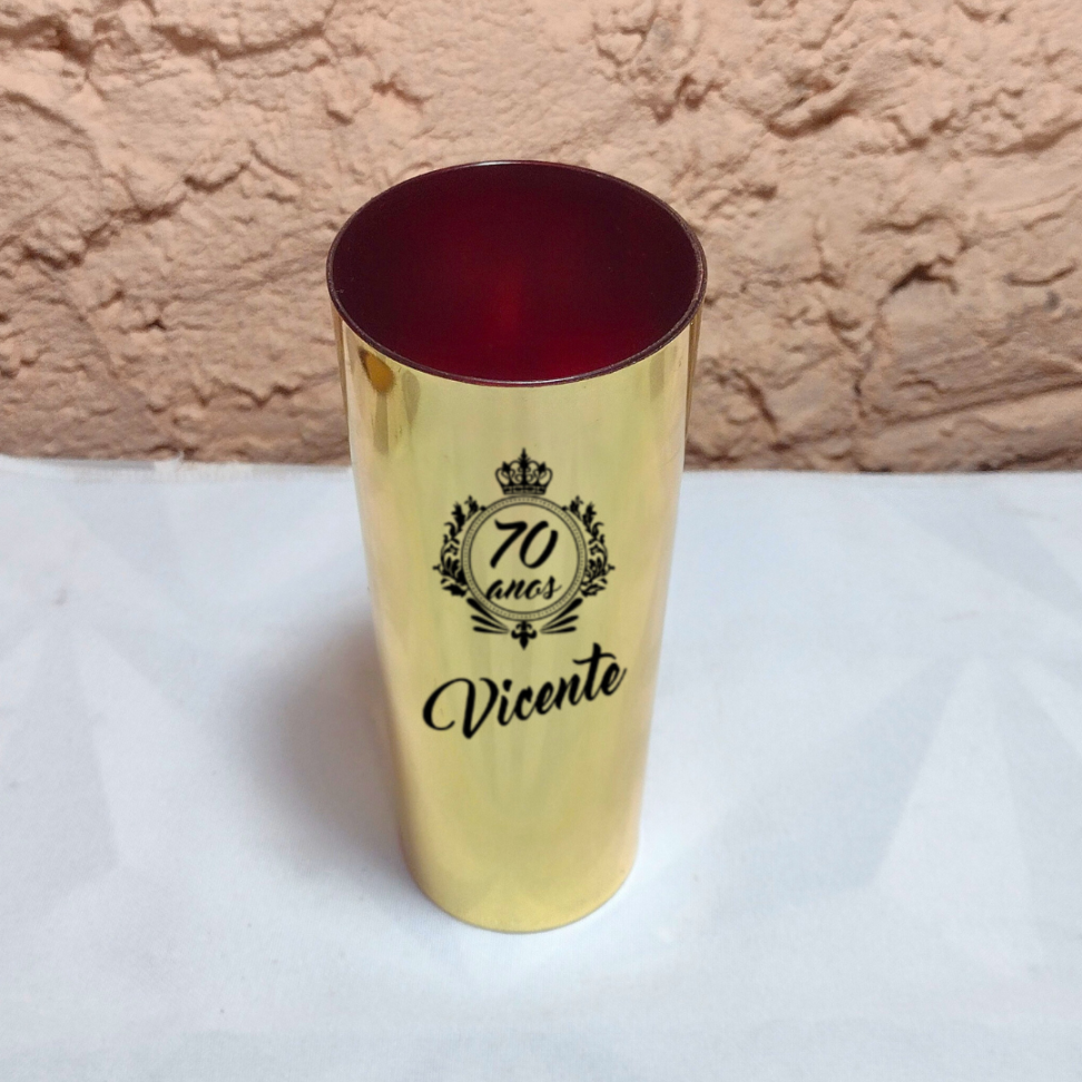 COPO LONG DRINK CORES METALIZADAS - #3