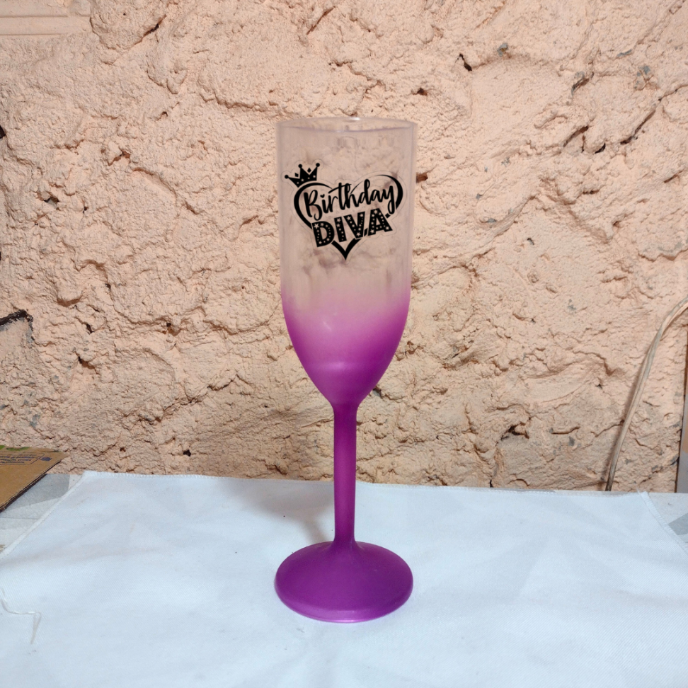 TAÇA DE ESPUMANTE DEGRADÊ - #3