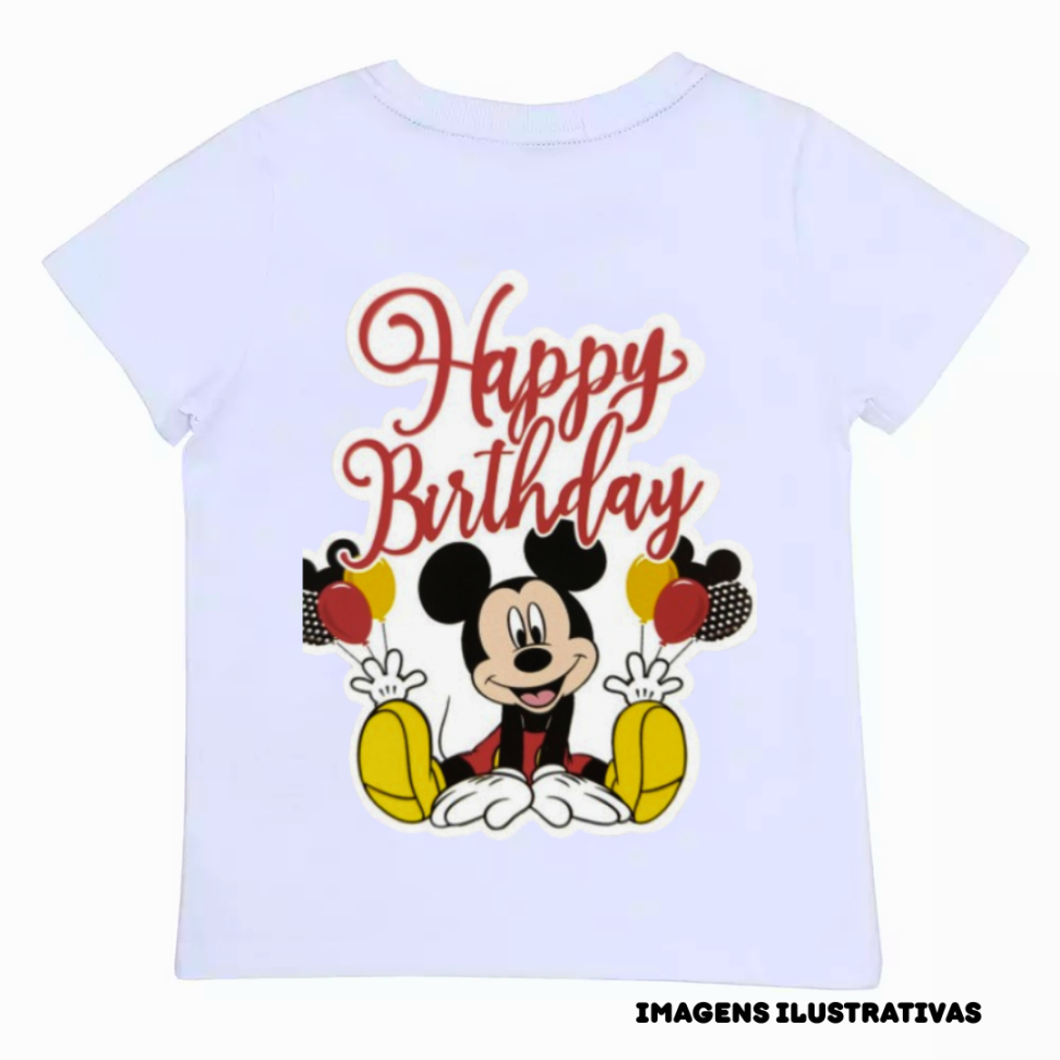 CAMISETAS INFANTIL  BRANCA POLIESTER MANGA CURTA GOLA REDONDA - #4