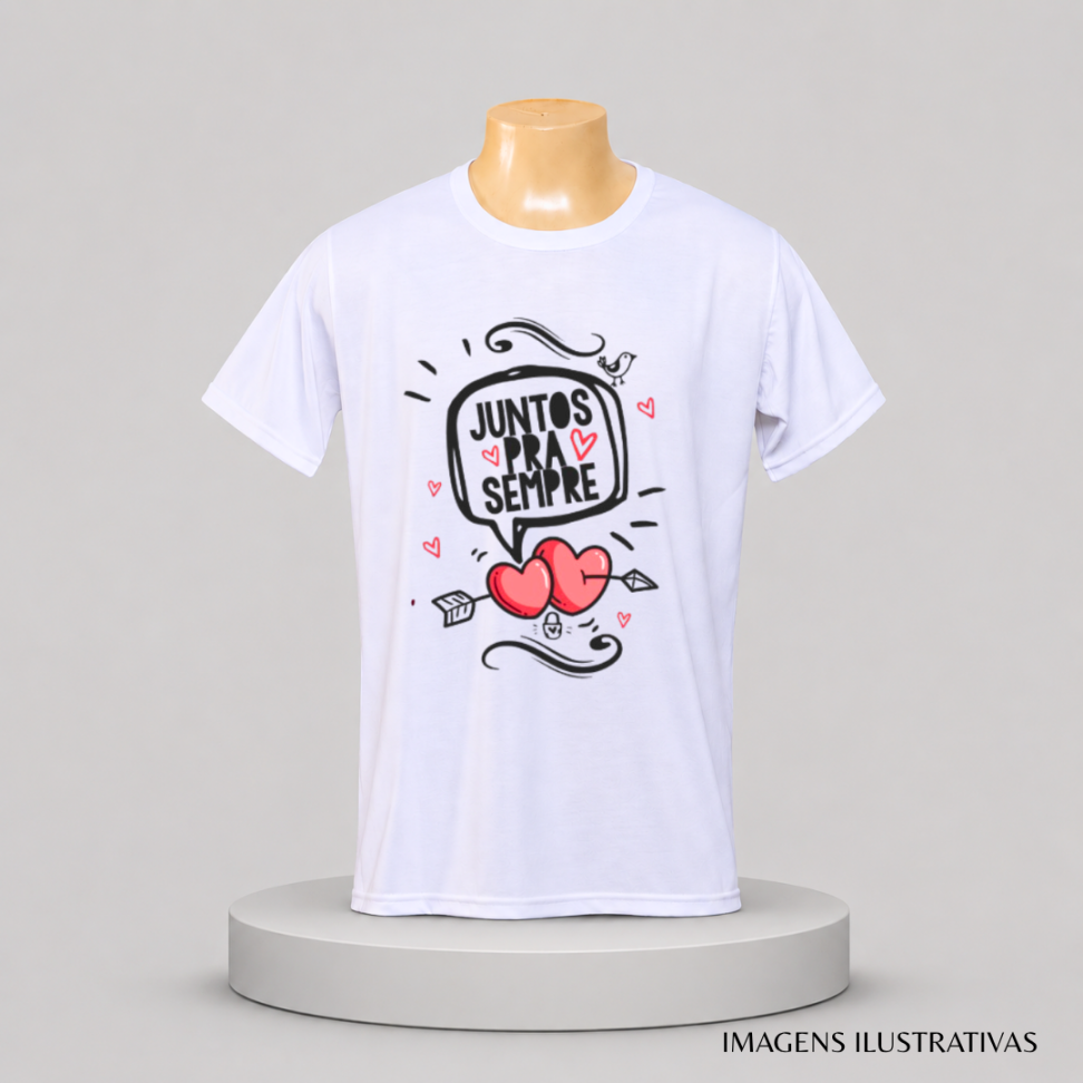 CAMISETAS ( x1 x2 x3 ) POLIESTER BRANCA  ADULTA ( SUBLIMAÇÃO 175*)