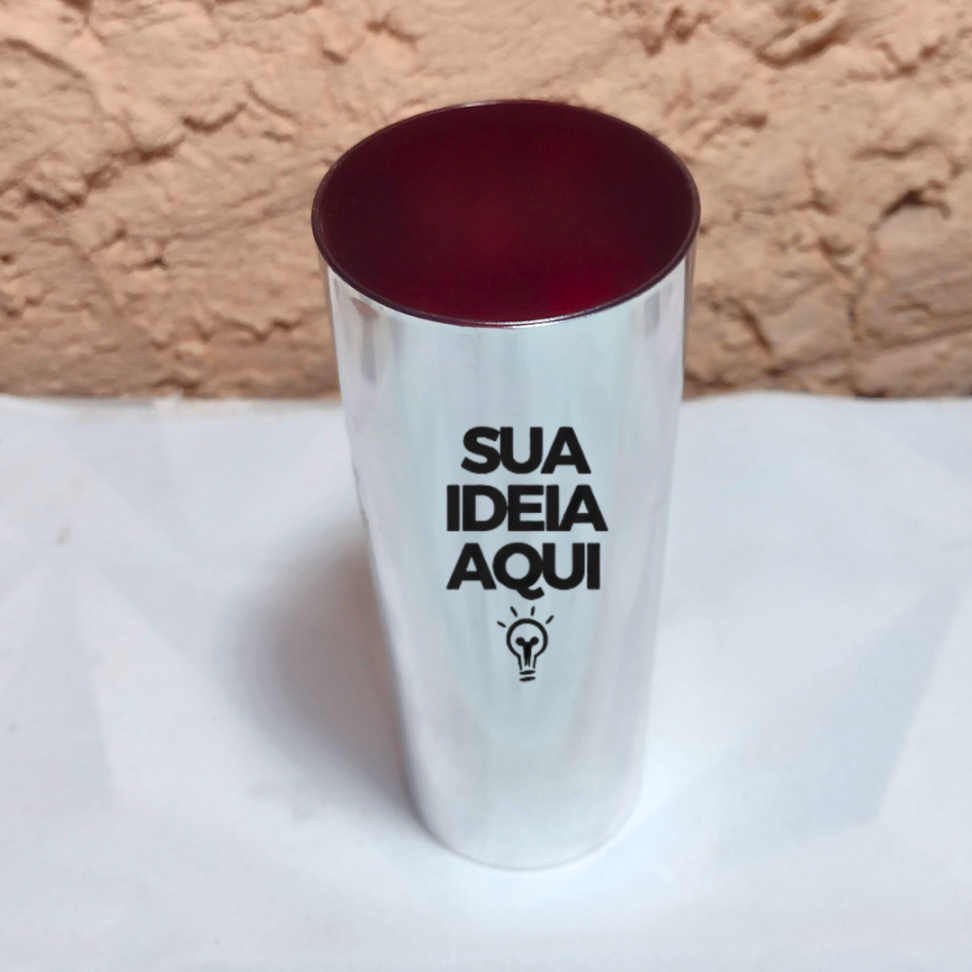 COPO LONG DRINK CORES METALIZADAS - #12
