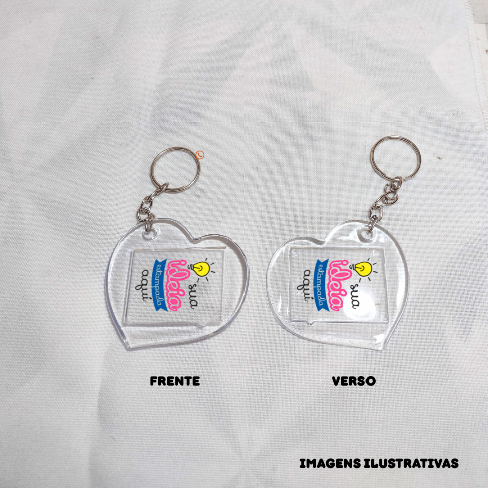 CHAVEIROS CORAÇÃO  ACRILICO - #2
