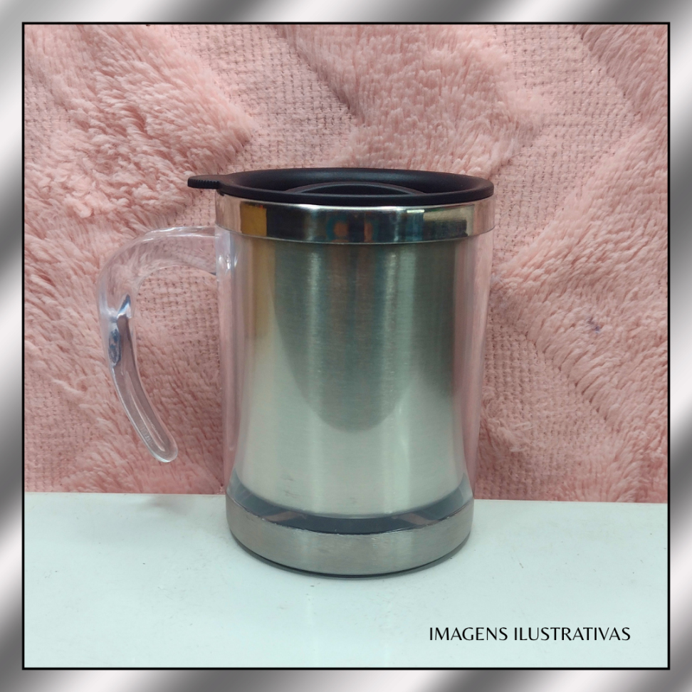 CANECA 400ML TERMICA COLORIDA GORDINHA  (TRANSFER LASER) - #3