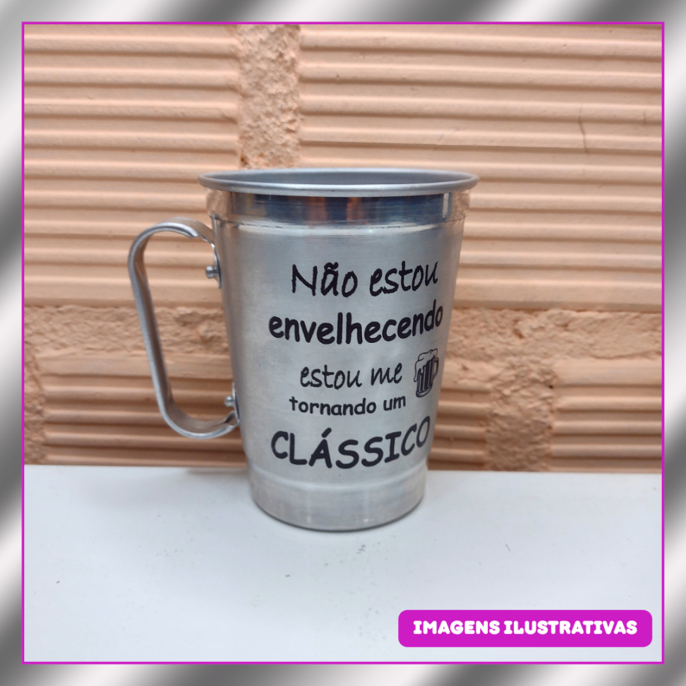CANECAS CHOPP ALUMINIO 390ML