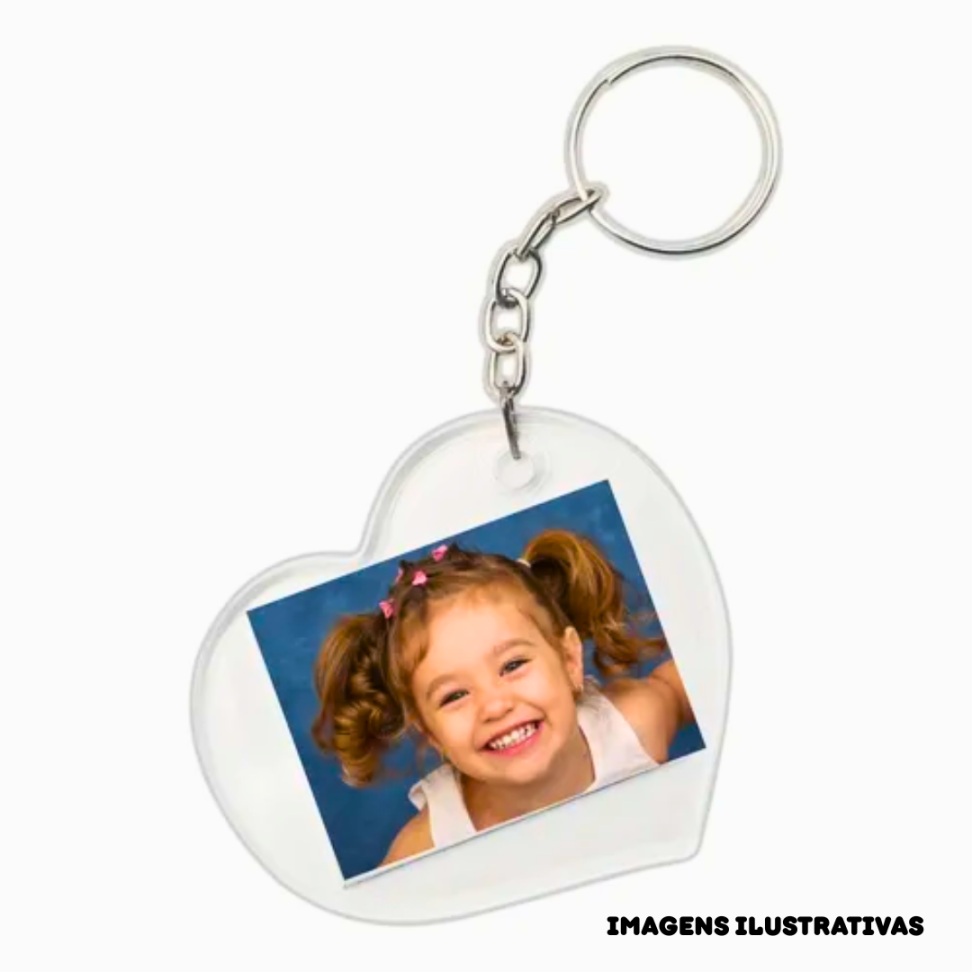 CHAVEIROS CORAÇÃO  ACRILICO - #3