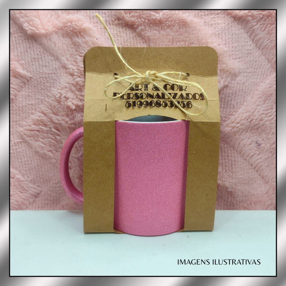 CANECAS 325ML CERAMICA COM GLITTER  (SUBLIMAÇÃO) - #4