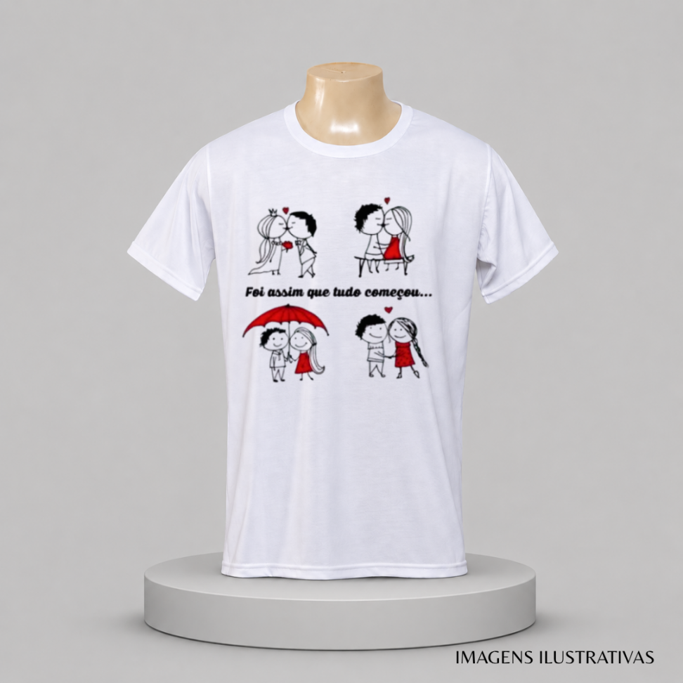 CAMISETAS ( XGG ) POLIESTER BRANCA  ADULTA ( SUBLIMAÇÃO 174*)