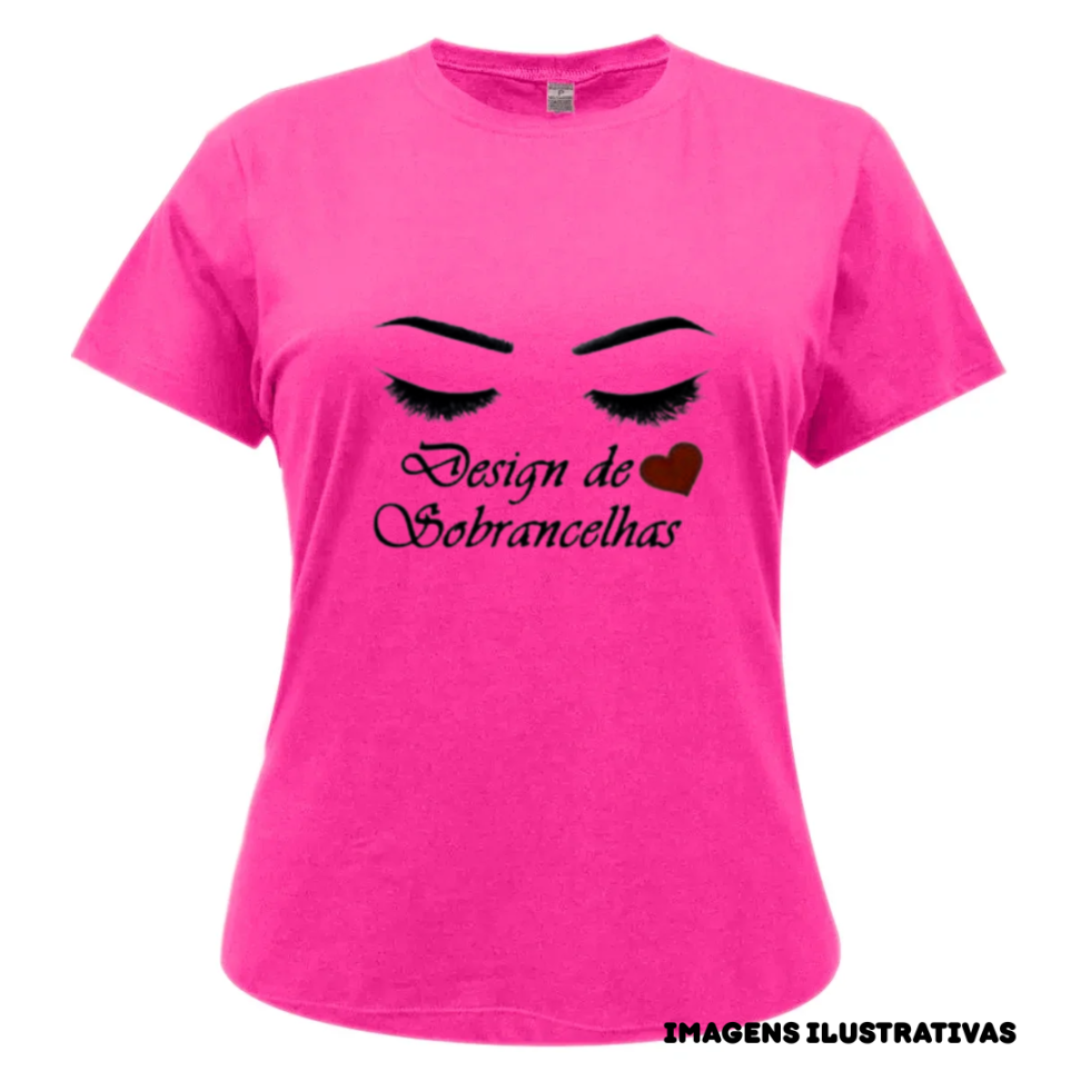 CAMISETAS ROSA PINK TAM P A GG  POLIESTER ADULTO MANGA CURTA GOLA REDONDA - #5