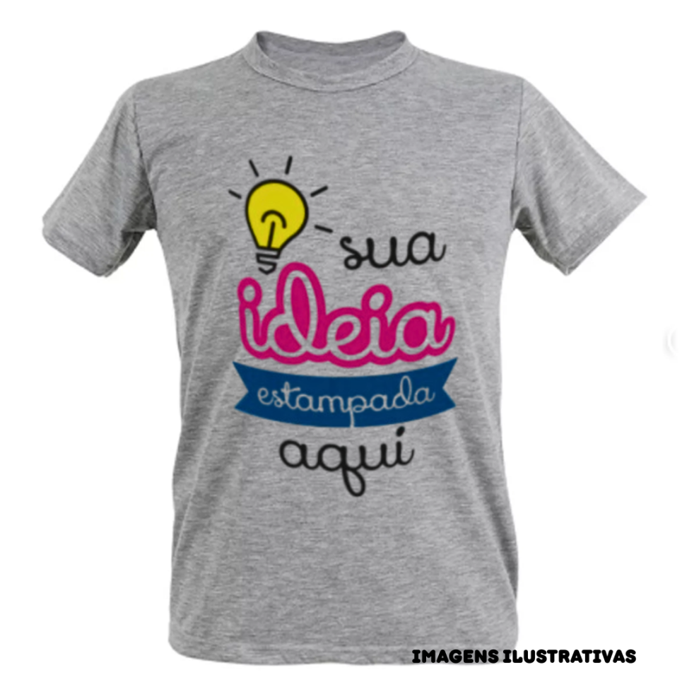 CAMISETAS INFANTIL CINZA MESCLA POLIESTER MANGA CURTA GOLA REDONDA - #2