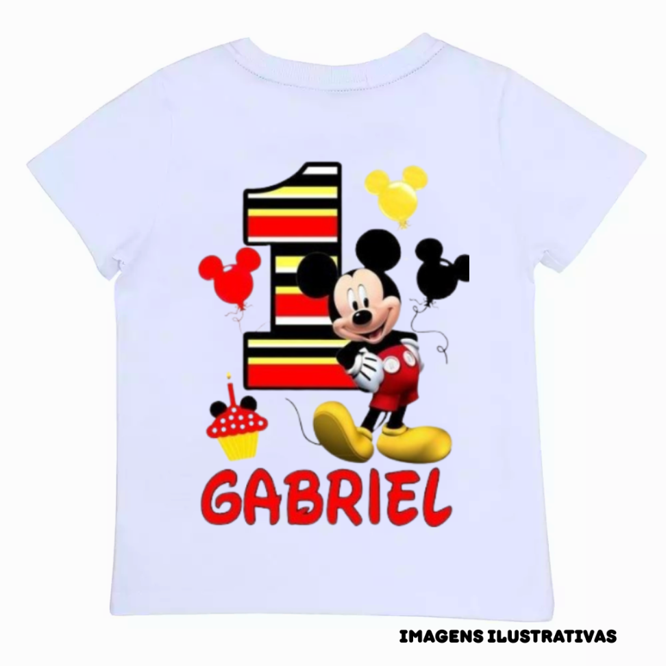 CAMISETAS INFANTIL  BRANCA POLIESTER MANGA CURTA GOLA REDONDA - #3