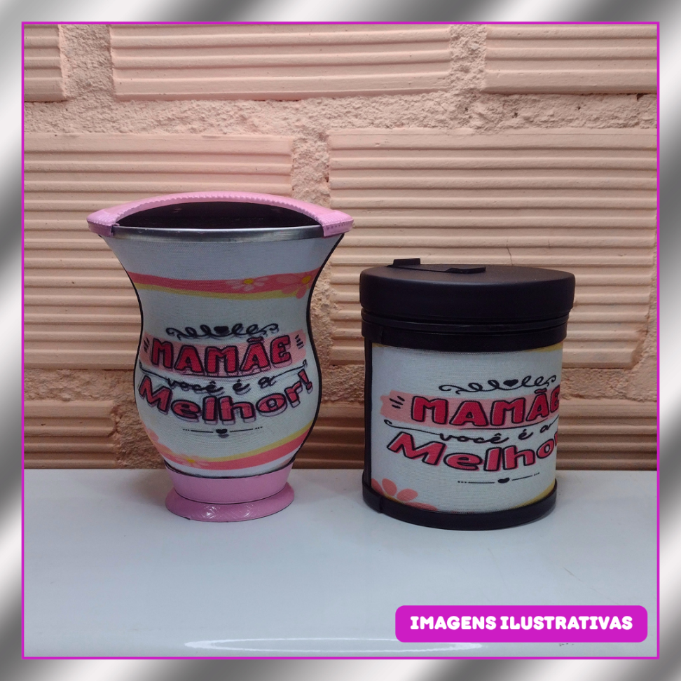 KIT 2 PEÇAS CUIA + POTE ERVA  (S/PERSONALIZAÇÃO) - #4
