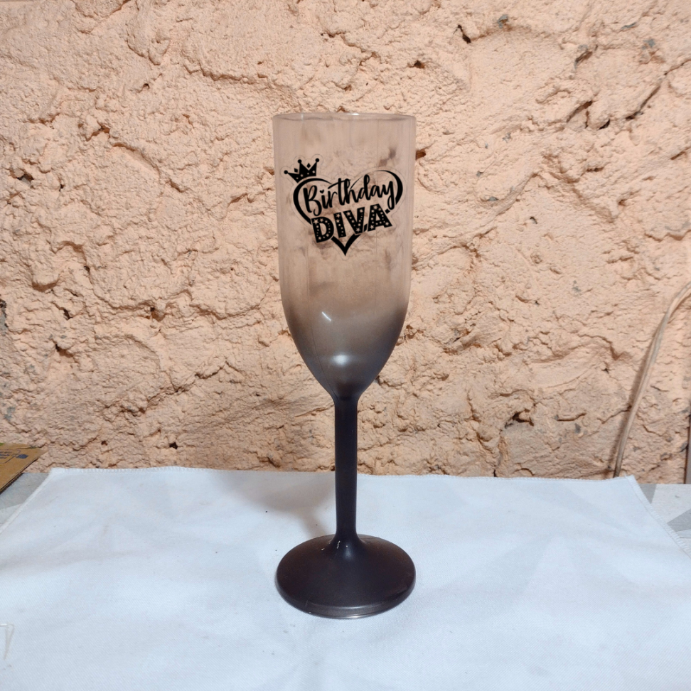 TAÇA DE ESPUMANTE DEGRADÊ - #15