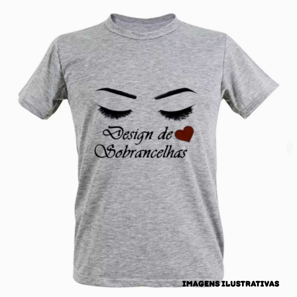 CAMISETAS ADULTA CINZA MESCLA POLIESTER ADULTO MANGA CURTA GOLA REDONDA - #5