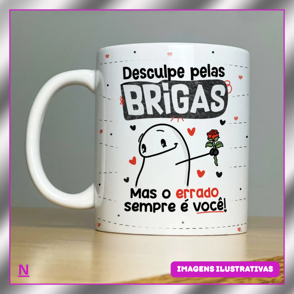 CANECAS 325ML LIVE SUB (SUBLIMAÇÃO)