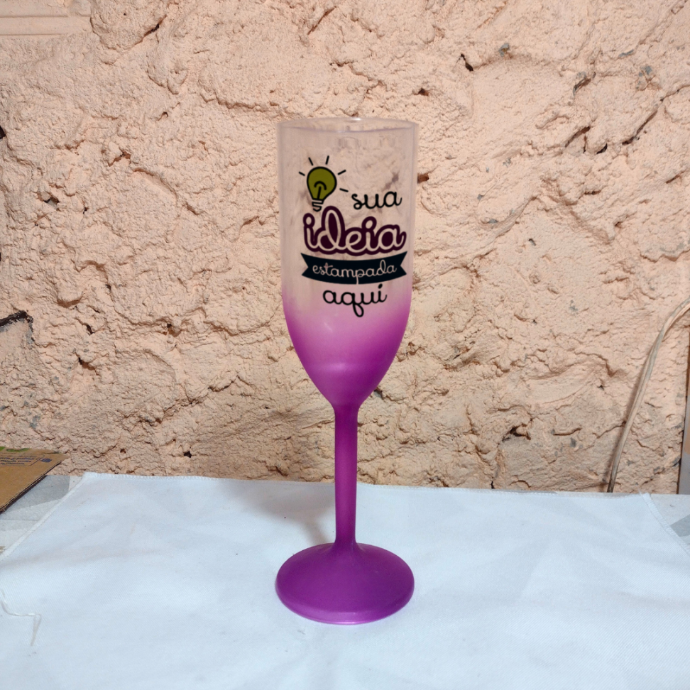 TAÇA DE ESPUMANTE DEGRADÊ - #4