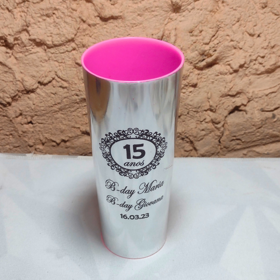 COPO LONG DRINK CORES METALIZADAS - #11