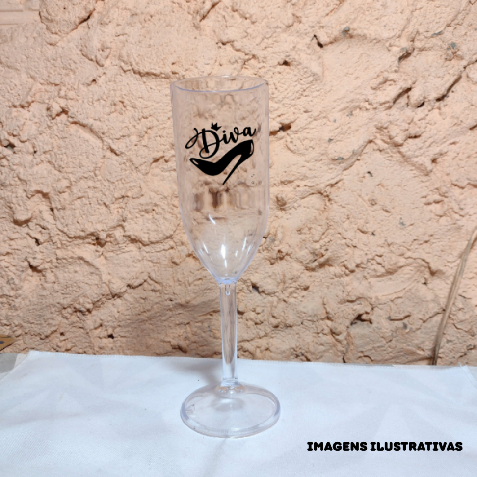 TAÇAS DE ESPUMANTE ACRILICA LEITOSAS E TRANSLUCIDAS - #5