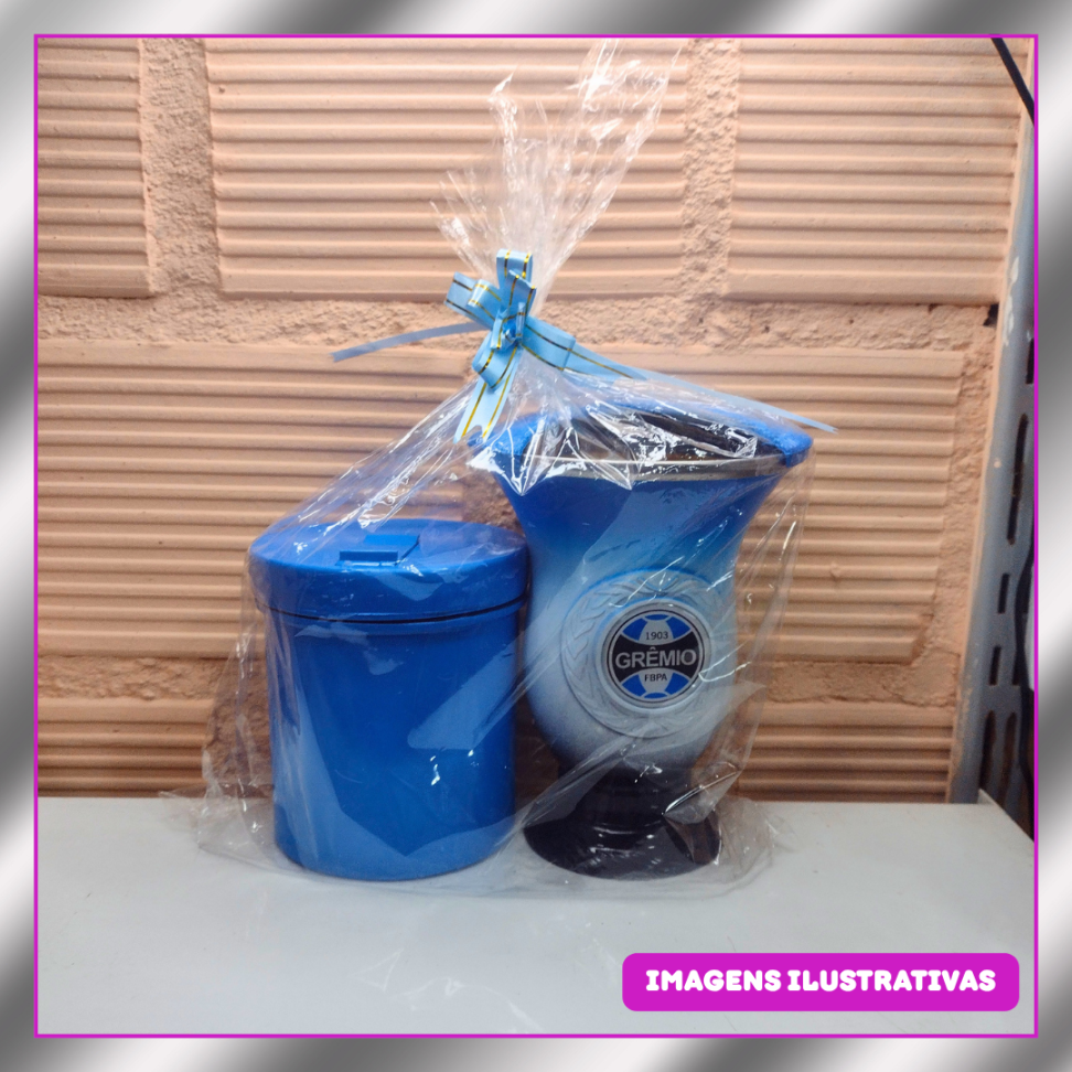 KIT 2 PEÇAS CUIA + POTE ERVA  (S/PERSONALIZAÇÃO)