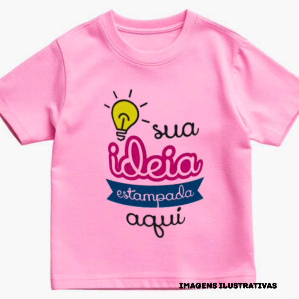 CAMISETAS INFANTIL ROSA BB POLIESTER MANGA CURTA GOLA REDONDA - #2