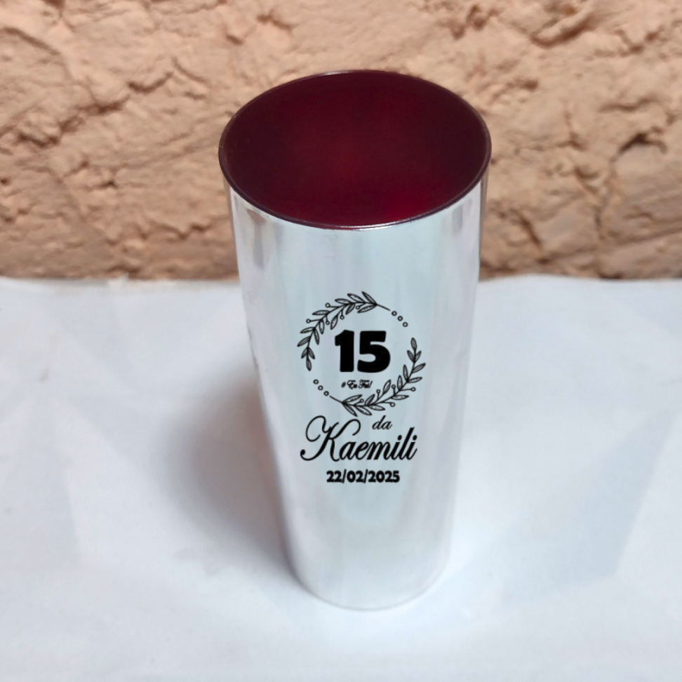 COPO LONG DRINK CORES METALIZADAS - #14