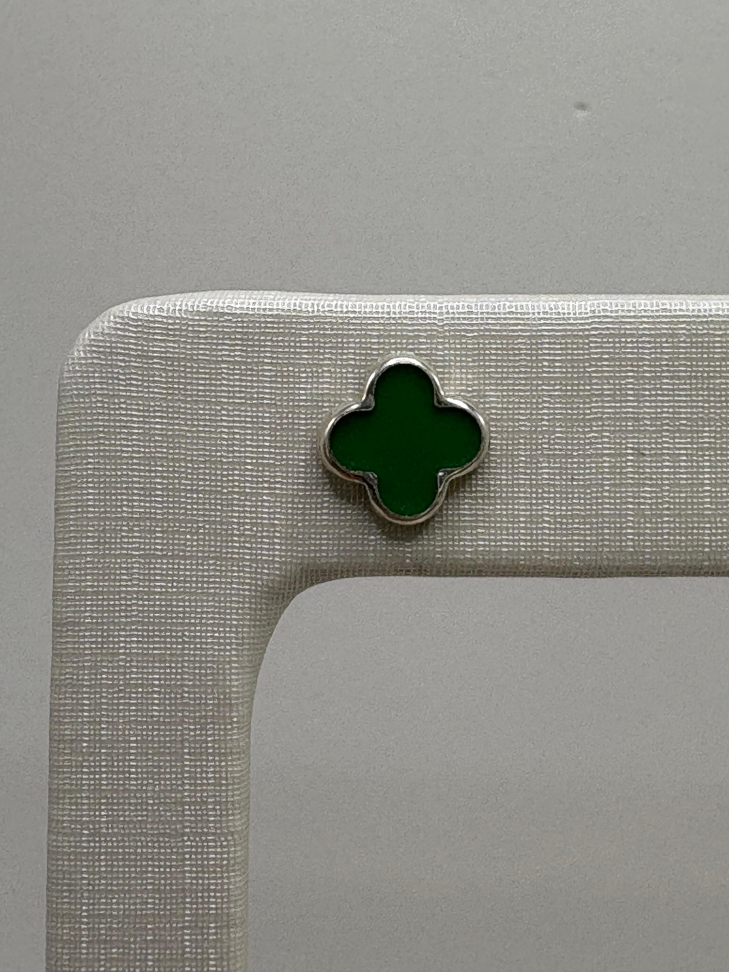 Brinco prata trevo - #2