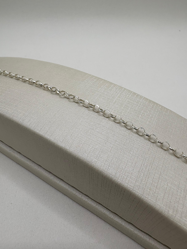 Pulseira prata elo português - #3