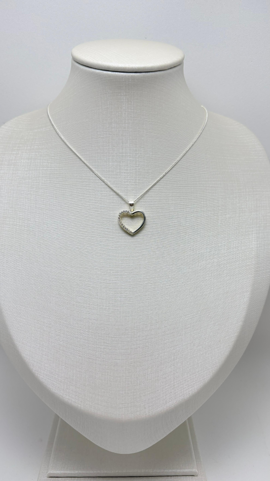 Pingente prata coração - #3