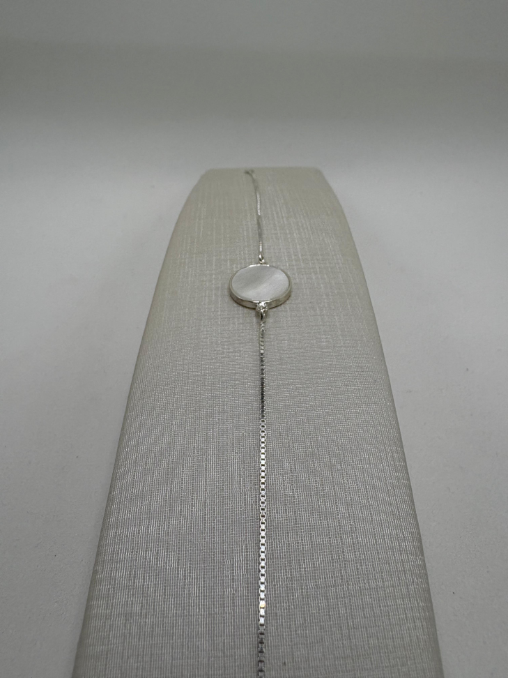 Pulseira prata veneziana madrepérola - #2