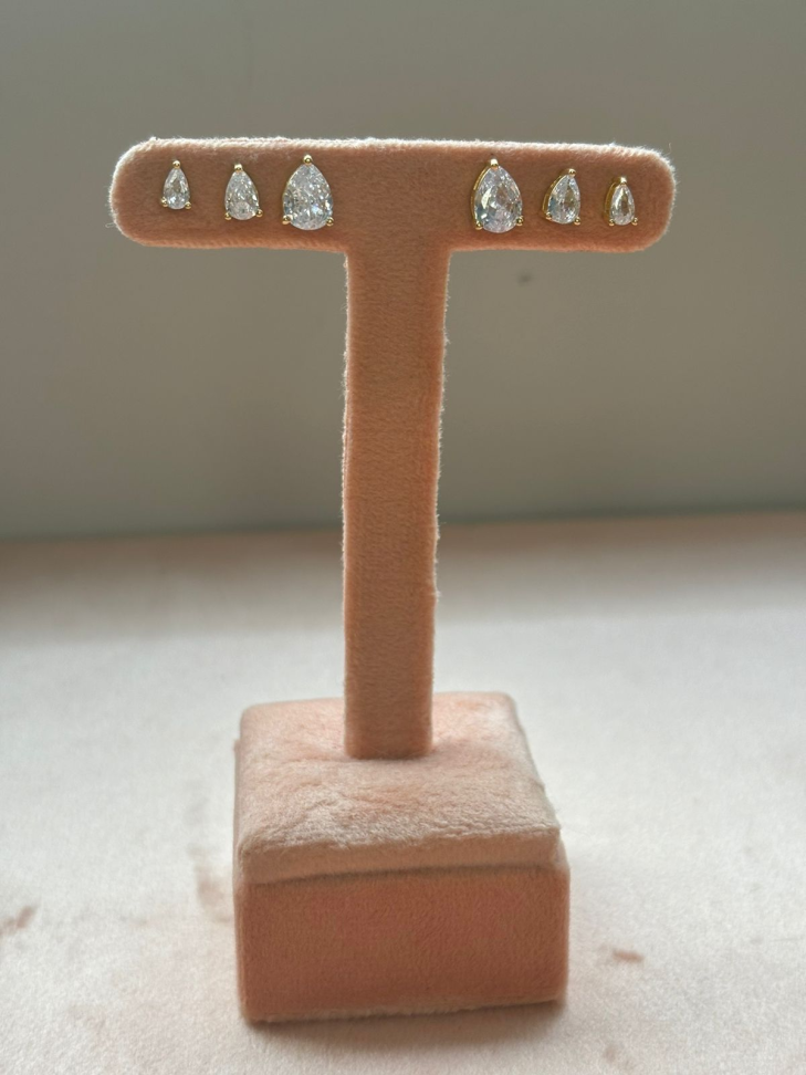 Brinco semijoia ponto de luz zircônia - #2