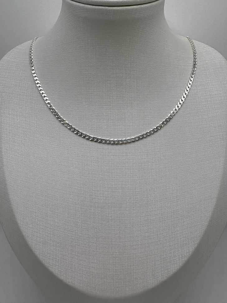 Corrente prata grumet 60cm - #2