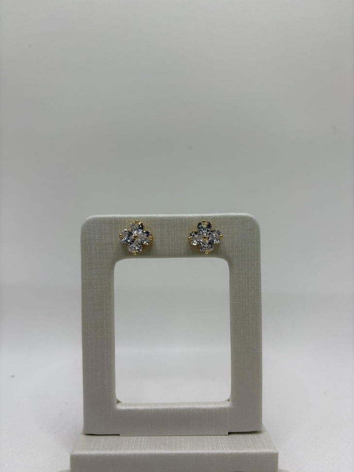 Brinco semijoia flor - #2