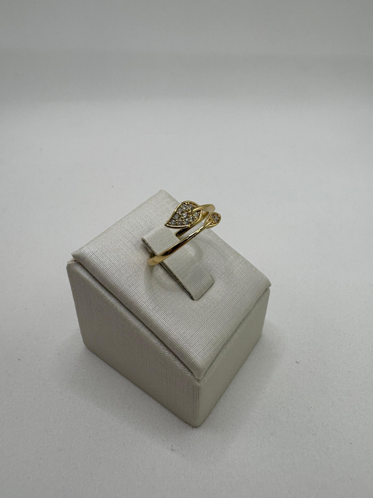 Anel semijoia folhas - #2