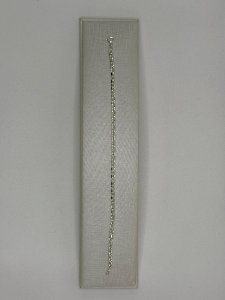 Pulseira prata elo - #1