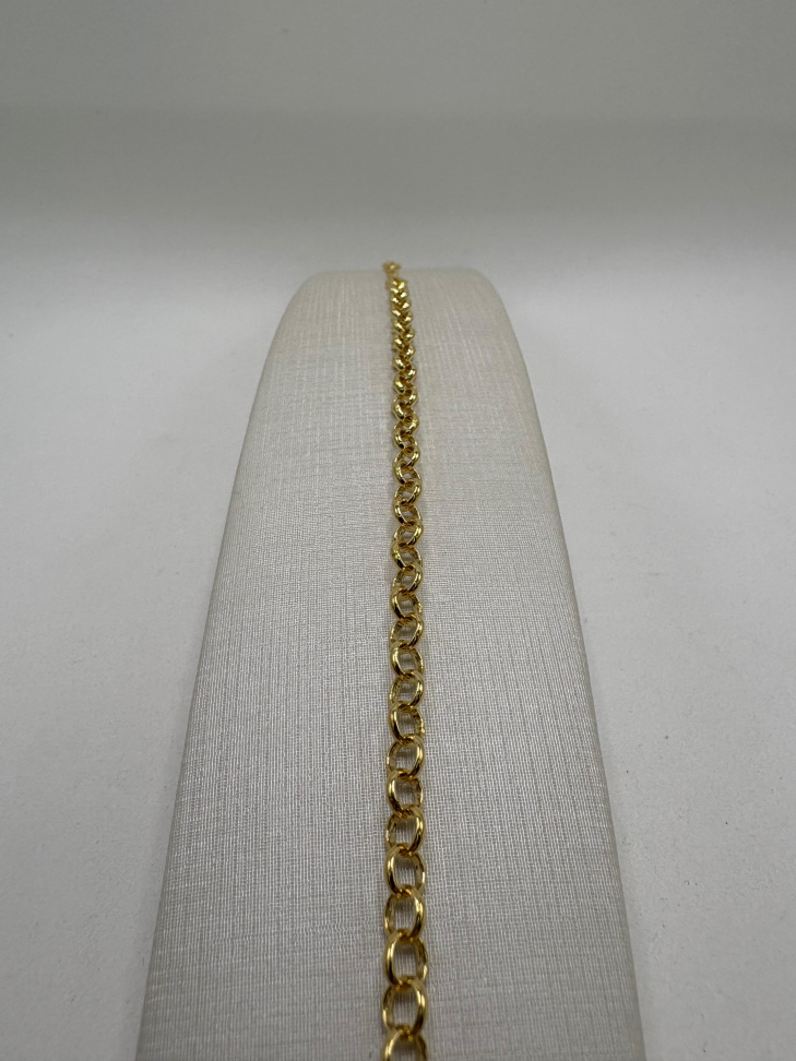 Pulseira semijoia elos grandes intercalados - #3