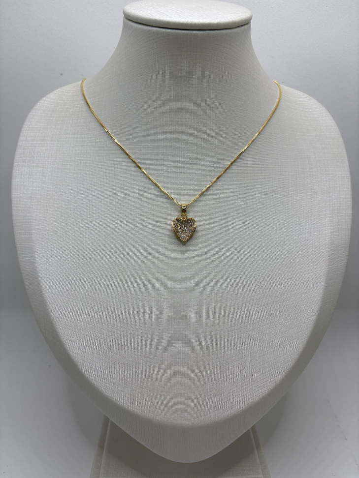 Pingente semijoia coração orgânico - #2