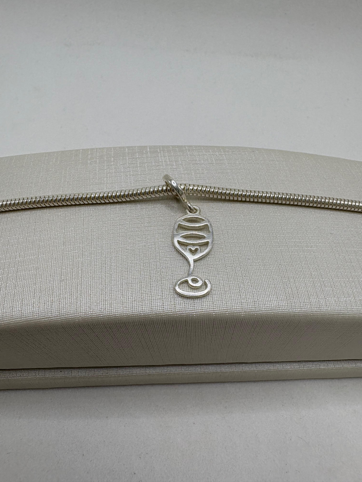 Berloque prata taça - #2