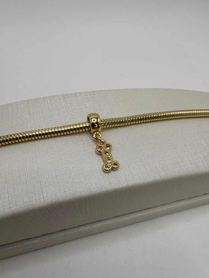 Berloque semijoia osso - #2