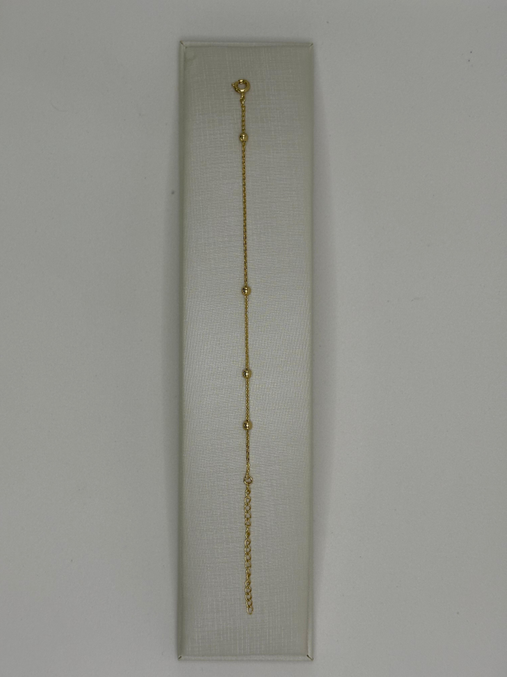 Pulseira semijoia elos com bolas - #2