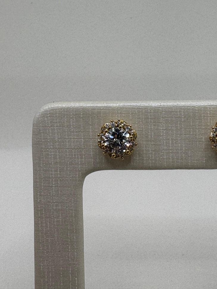 Brinco semijoia círculo zircônia - #3